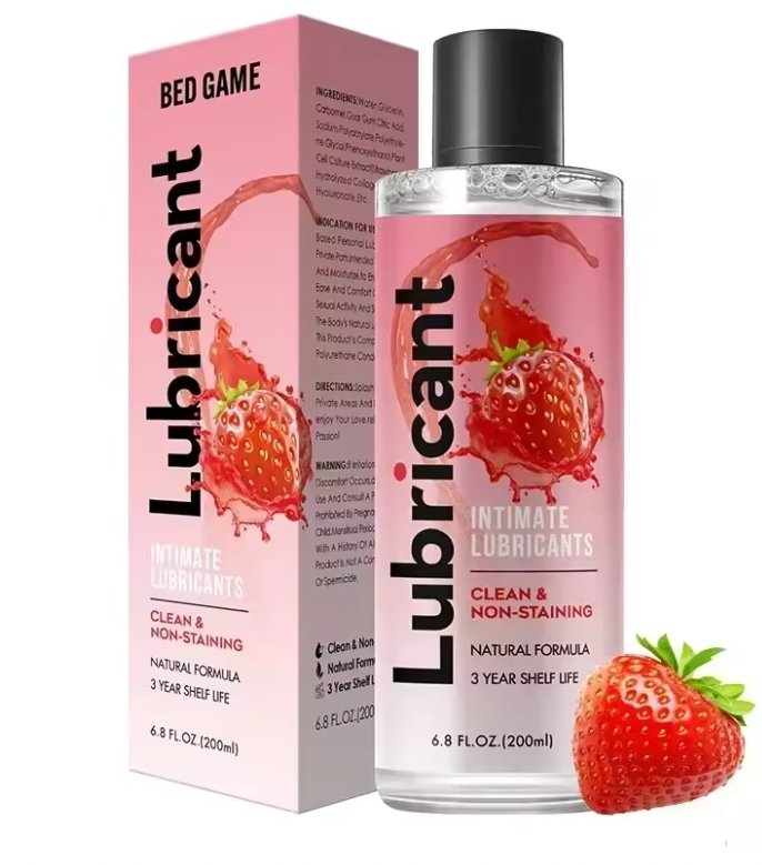 Strawberry Flavored Lubricant 200ml (Water Based)