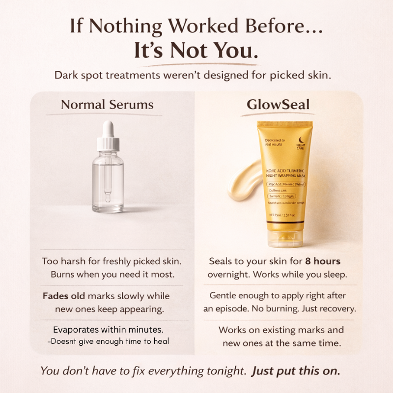 GlowSeal - Visibly Reduces Dark Marks From Skin Picking In Just 30 Days
