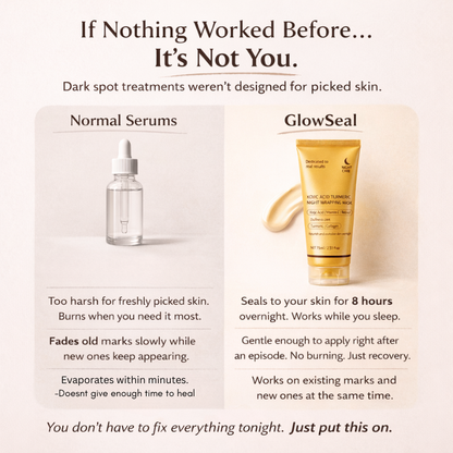 GlowSeal - Visibly Reduces Dark Marks From Skin Picking In Just 30 Days